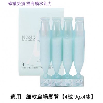 MILBON Deesse's 專業修護焗油 (MU4x) x2盒 (細軟髮質)